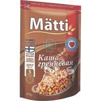 Каша MATTI быстрого приготовления гречневая 375г (дой-пак.) Завод ПАК ТАЙМ