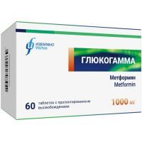 Глюкогамма таб. с пролонг. высв. 1000мг №60 Изварино Фарма