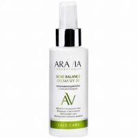 Крем ARAVIA LABORATORIES SPF 20 успокаивающ с ниацинамидом Acne Balance 100мл Лаборатория Эксперт
