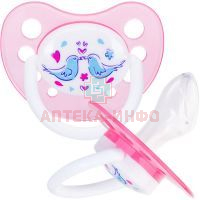 Соска-пустышка КУРНОСИКИ 13072 силикон. ортодонич. Голубки (3+) Мир Детства