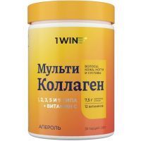 1WIN Мульти коллаген 1 2 3 5 и 9 типа + вит. С пор. 240г (апероль) банка ВинЛаб Нутришин/Россия