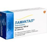 Ламиктал таб. 100мг №30 Delpharm Poznan Spolka Akcyjna/Польша