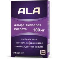 Альфа-липоевая кислота (ALA) капс. 100мг №30 РеалКапс/Россия