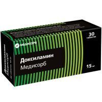 Доксиламин Медисорб таб. п/пл. об. 15мг №30 Медисорб/Россия