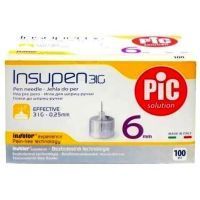 Игла INSUPEN однораз. к шприц-ручке 31G (0,25х6мм) №100 Pikdare S.p.A./Италия