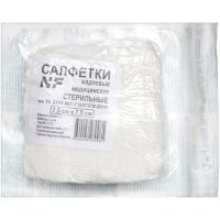 Салфетки стер. 7,5см х 7,5см 12-слойн. №10 Ньюфарм (г. Кинешма)