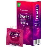 Презерватив DUETT ребристые №12 Almasa Medical Company/Великобритания
