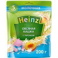 Каша ХАЙНЦ молочн. овсянка/персик (с 5 мес.) 200г Хайнц