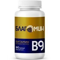 Благомин Витамин B9 (фолиевая кислота) капс. №90 ВИС/Россия