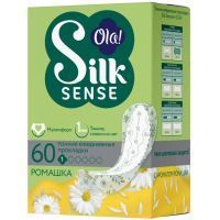 Прокладки гигиенические OLA Silk Sense Light deo Стринг-мультиформ №60 (ромашка) Hygiene Kinetics