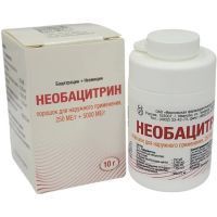 Необацитрин бан.(пор. д/наруж. прим.) 250МЕ/г+5000МЕ/г 10г Ивановская ФФ