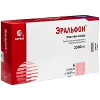 Эральфон шприц (р-р д/в/в и подк. введ.) 2500МЕ 0,25мл №6 (с уст-вом д/защиты игл) Сотекс