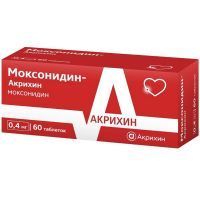 Моксонидин-Акрихин таб. п/пл. об. 400мкг №60 Акрихин