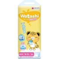 Подгузники-трусики Watashi разм. 6 (16-25кг) №34 Коттон клаб