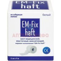 Бинт EM-FIX HAFT эласт. 6cм х 4м (бел.) Евромед/Россия