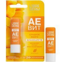 Аевит "Либридерм" (Librederm) бальзам д/губ Сладкое манго 4г Биофармлаб/Россия