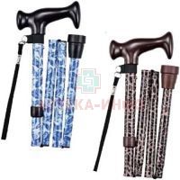Трость опорная TRIVES скрадная с ремешком и рисунком Нова TN-133 Тривес