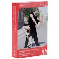 Чулки LAUMA мед. цельные с резинкой 2кл. компрес. разм. 3К (натур.) Lauma/Латвия