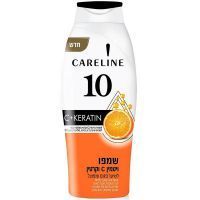 CARELINE шампунь 10 д/поврежд. и секущихся волос с вит. С и кератином 700мл SANO INTERNATIONAL LTD/Израиль
