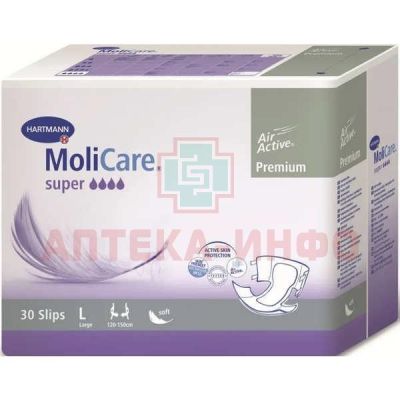 Подгузники для взрослых MOLICARE Premium Super L №30 Пауль Хартманн/Германия