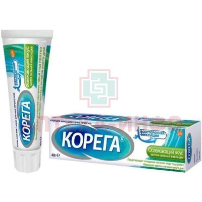 Корега крем Освежающий вкус 40г д/фикс. зубн. протезов GlaxoSmithKline/Великобритания