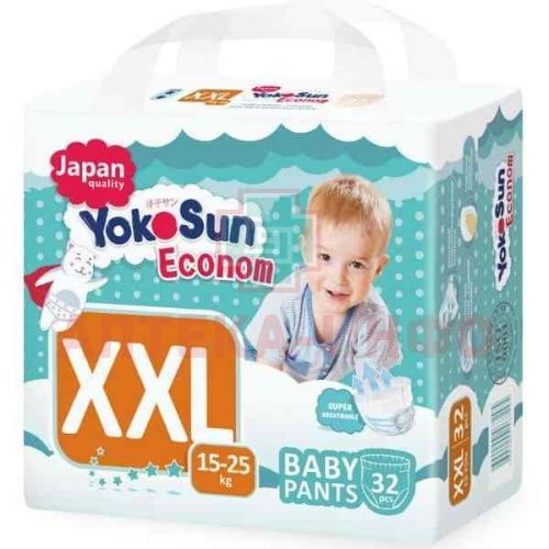 Подгузники-трусики YOKOSUN Econom разм. XXL (15-25кг) №32 FUJIAN PROVINCE JINJIANG CITY FOREIGN/Китай