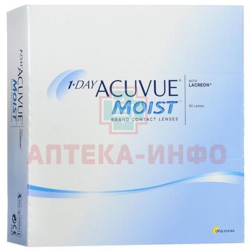 Линзы ACUVUE MOIST (1 день) pk 90 Dia 14.2 BC 8.5  контактные мягкие корриг. (-5,00) Johnson & Johnson Vision Care (Vistakon)