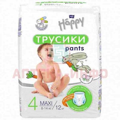 Подгузники-трусики BELLA HAPPY Maxi №12 TZMO S.A./Польша