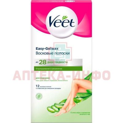 VEET восковые полоски д/депиляции д/сух. кожи №12 Reckitt Benckiser/Франция