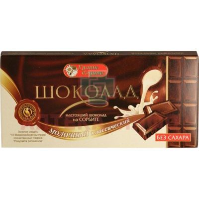 Шоколад ГРАНТ-СЕРВИС молочн. на сорбите 100г Грант-Сервис/Россия