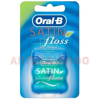 Зубная нить ORAL-B SatinFloss 25м мятная Oral-B Lab/Ирландия