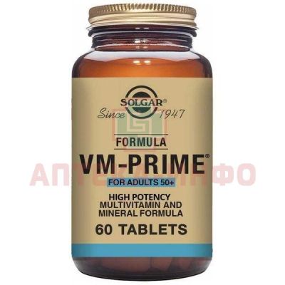 Солгар Мультивитаминный и минеральный комплекс 50+ таб. №60 Solgar Vitamin and Herb/США