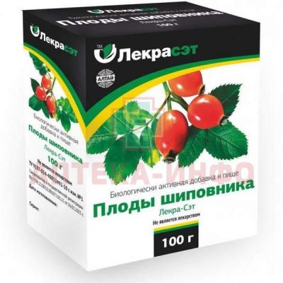 Шиповника плоды пак. 100г Лекра-сэт/Россия