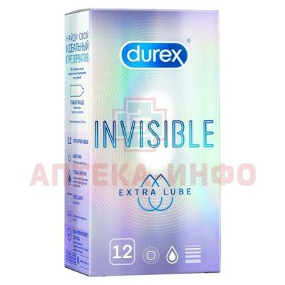 Презерватив DUREX Classic (классические) №12 + Invisible Extra Lube №3 Reckitt Benckiser Healthcare/Великобритания