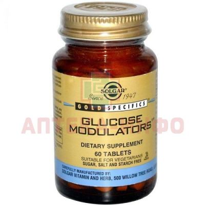 Солгар Модуляторы глюкозы таб. №60 Solgar Vitamin and Herb/США