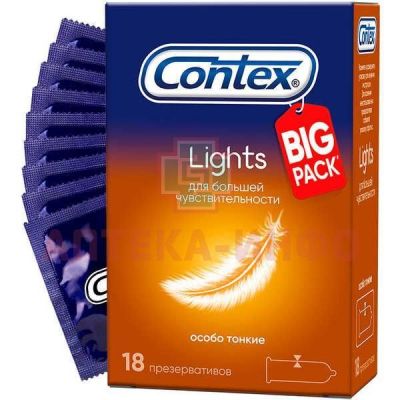 Презерватив CONTEX №18 Lights (особо тонкие) AVK Polypharm Inv/Великобритания