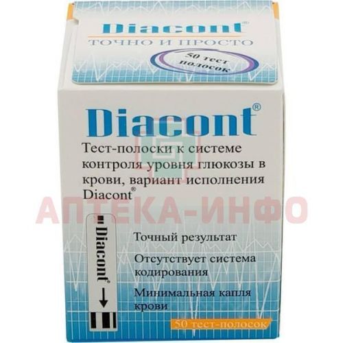 Тест-полоска DIACONT №50 OK Biotech/Тайвань