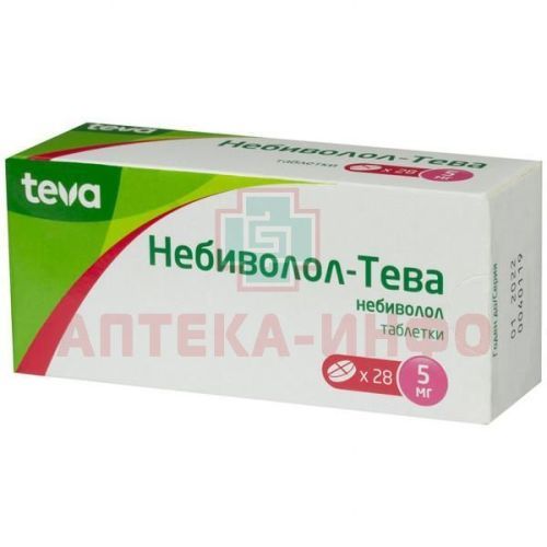 Небиволол-Тева таб. 5мг №28 Teva Pharmaceutical Works/Венгрия