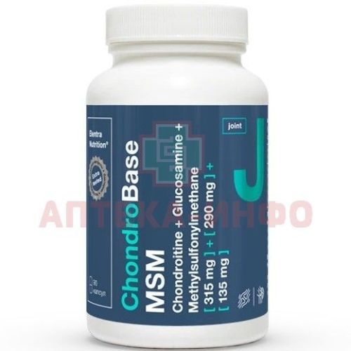 Elentra Nutrition Хондроитин+Глюкозамин Chondrobase капс. 1050мг №90 Гротекс/Россия