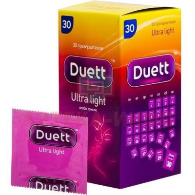 Презерватив DUETT Light Ultra №30 Almasa Medical Company/Великобритания