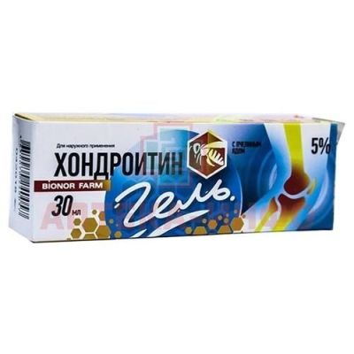 Хондроитин с пчелиным ядом гель 5% 30мл Бионор/Россия