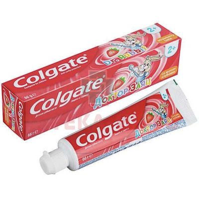 Зубная паста детская COLGATE Доктор заяц вкус клубники 50мл Colgate-Palmolive/Китай