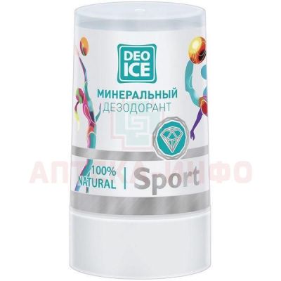 Дезодорант DEO ICE минеральный Sport 40г Rein Fresh/Таиланд