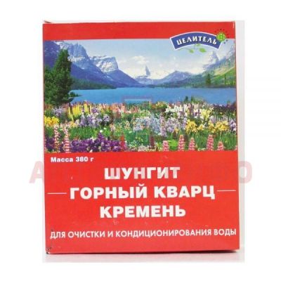 Минерал д/очистки воды "Энергетическая Смесь" кремень, кварц и шунгит 380г Природный целитель/Россия