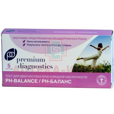 Тест диагностический PREMIUM DIAGNOSTIC д/диагностики влагалищной кислотности pH-Balance №5 BIOSYNEX/Франция