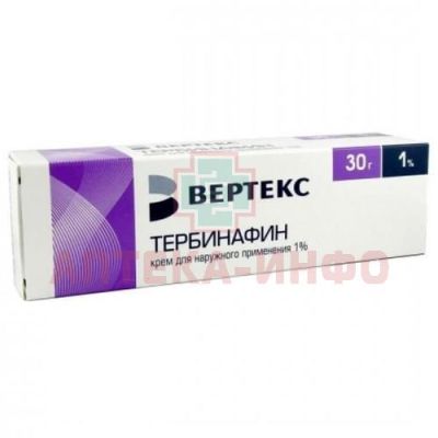 Тербинафин туба(крем д/наружн. прим.) 1% 30г №1 Вертекс/Россия