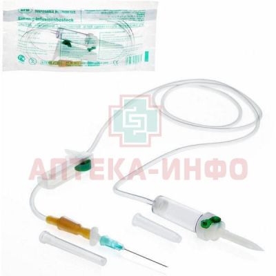 Система д/перелив. инфуз. р-ров с пласт. иглой SFM Hospital Products/Германия