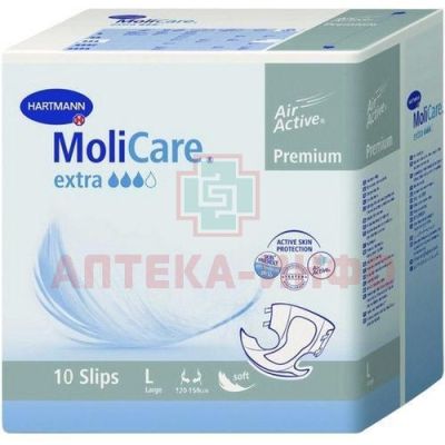 Подгузники для взрослых MOLICARE Premium Extra L №10 Пауль Хартманн/Германия