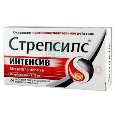 Стрепсилс Интенсив таб. д/рассас. №24 (мед и лимон) Reckitt Benckiser/Великобритания