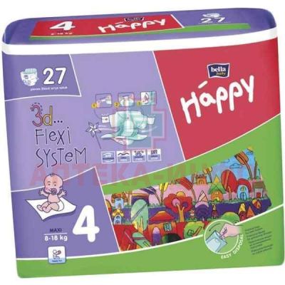 Подгузники BELLA HAPPY maxi (8-18кг) №27 TZMO S.A./Польша